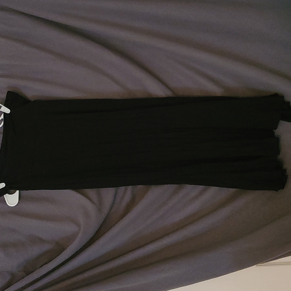 Fashion Dazzle Black Maxi Skirt